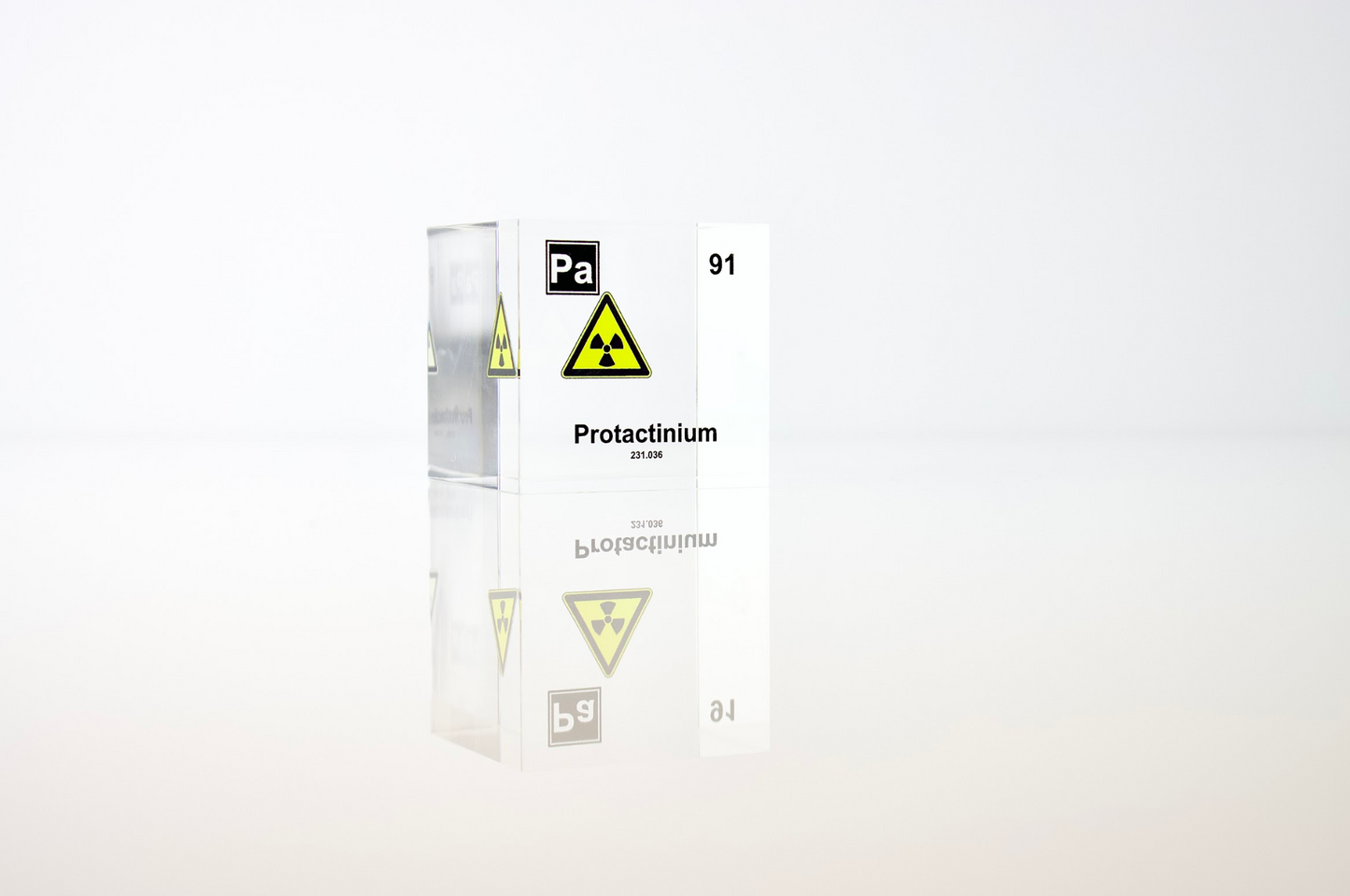 Protactinium Element Cube - 2" Acrylic Display - Atomic Number 91
