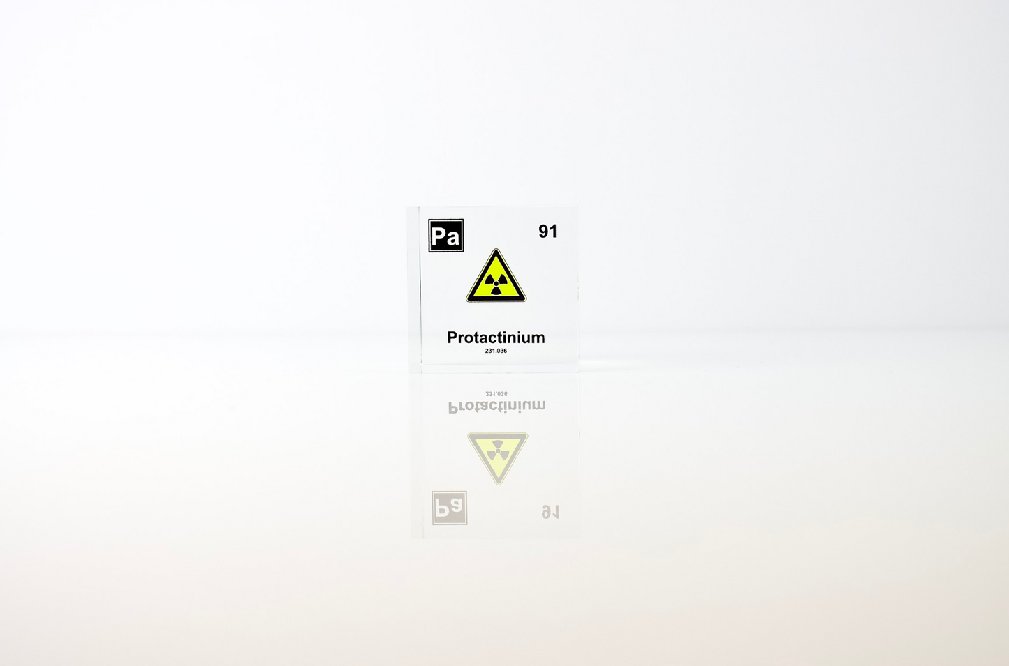 Protactinium Element Cube - 2" Acrylic Display - Atomic Number 91