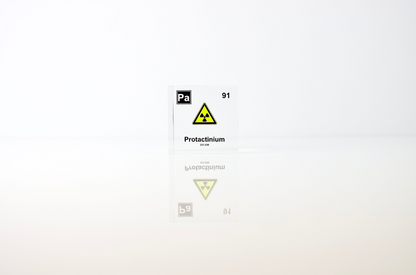 Protactinium Element Cube - 2" Acrylic Display - Atomic Number 91