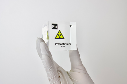 Protactinium Element Cube - 2" Acrylic Display - Atomic Number 91
