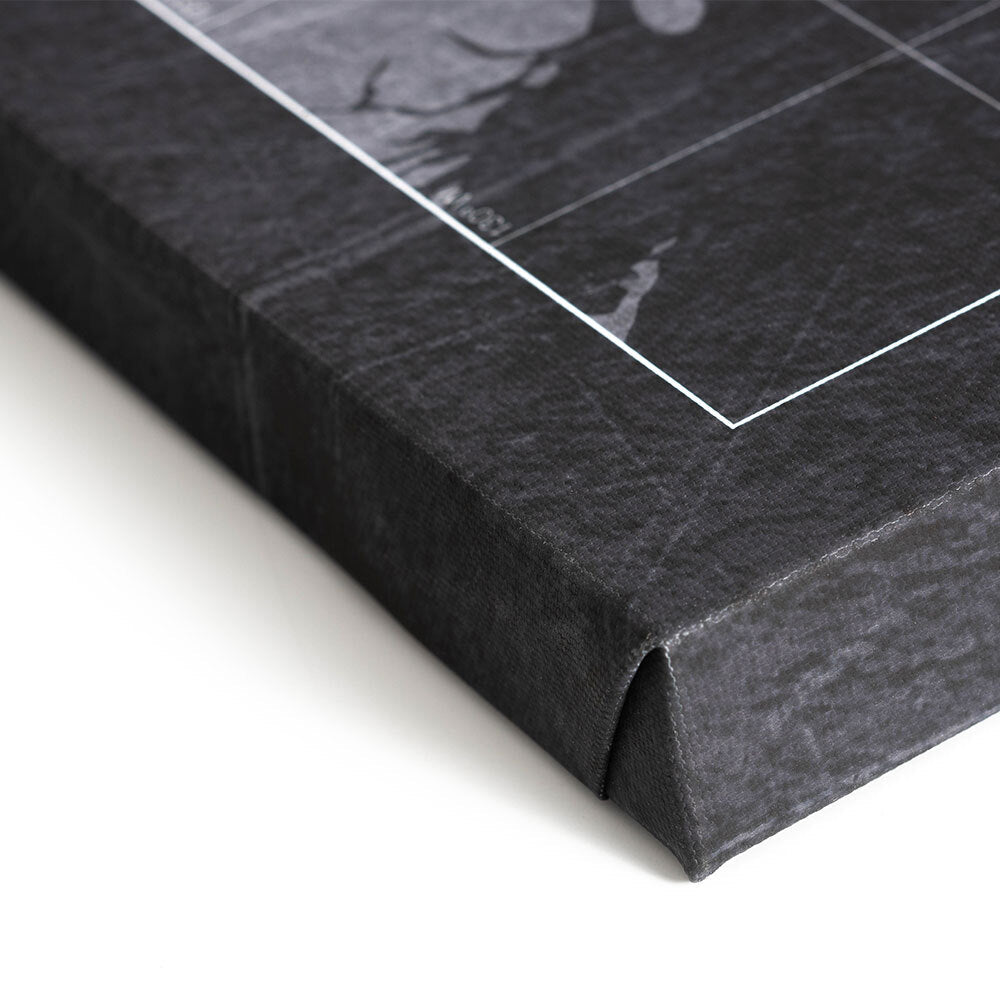 Push Pin National Parks Map: Modern Slate (Pins Included)