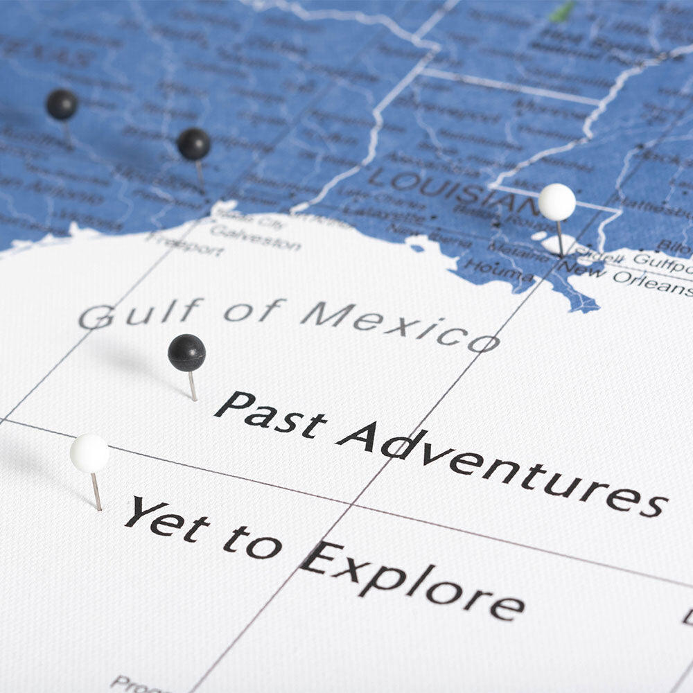 Push Pin National Parks Map: Navy (Pins Included)