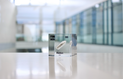 Radon Element Cube - 2" Acrylic Display - Atomic Number 86