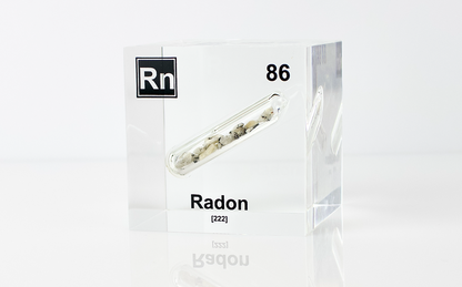 Radon Element Cube - 2" Acrylic Display - Atomic Number 86