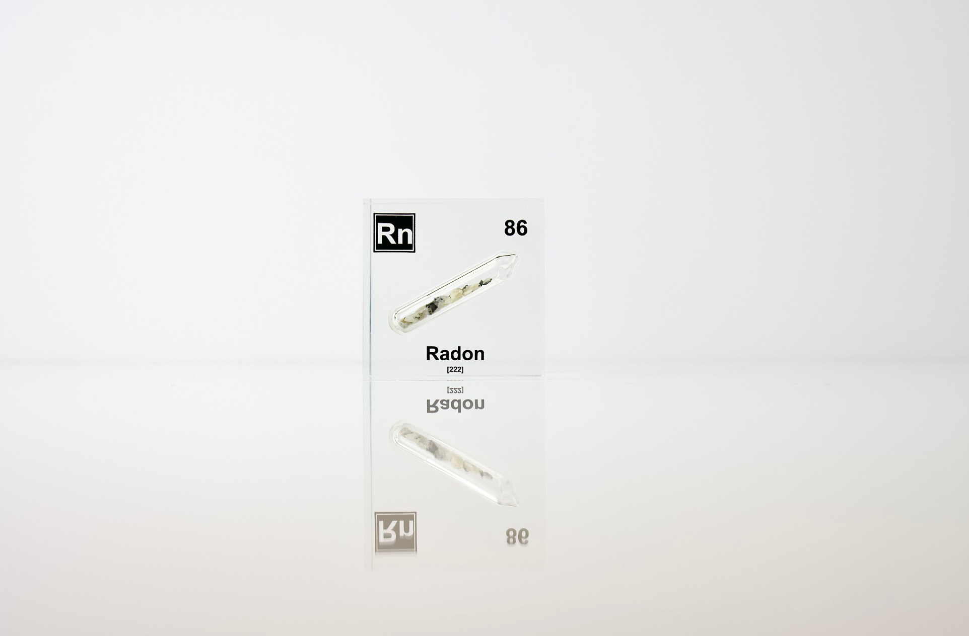 Radon Element Cube - 2" Acrylic Display - Atomic Number 86