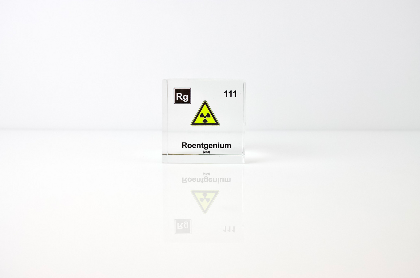Roentgenium Element Cube - 2" Acrylic Display - Atomic Number 111
