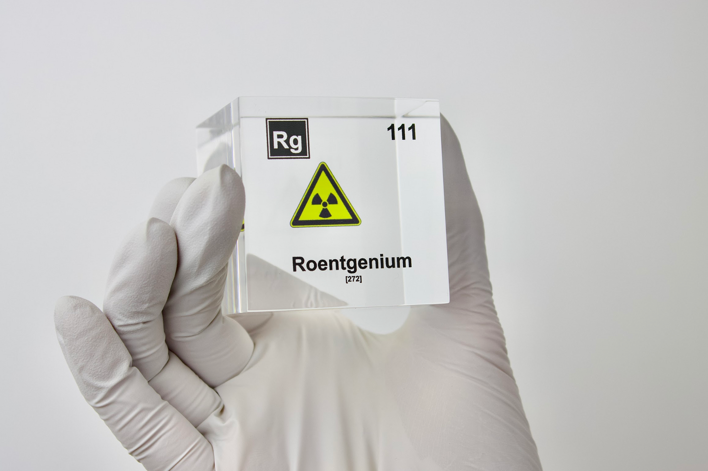 Roentgenium Element Cube - 2" Acrylic Display - Atomic Number 111