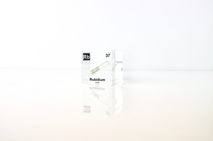 Rubidium Element Cube - 2" Acrylic Display - Atomic Number 37