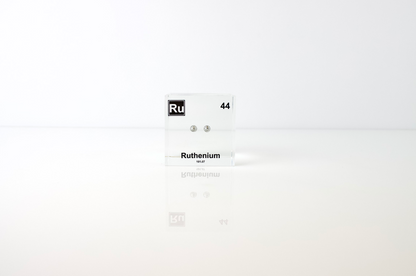 Ruthenium Element Cube - 2" Acrylic Display - Atomic Number 44