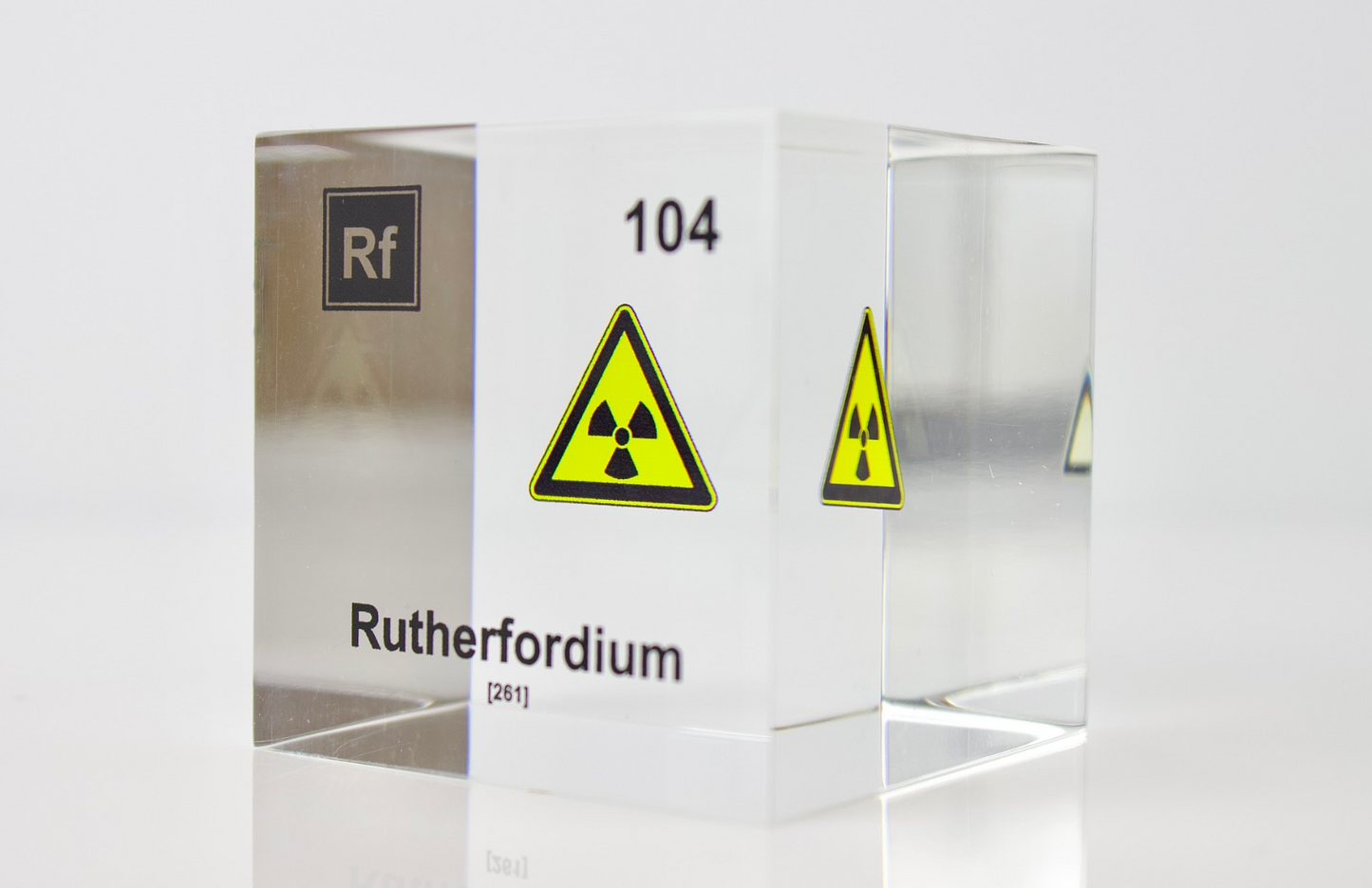 Rutherfordium Element Cube - 2" Acrylic Display - Atomic Number 104