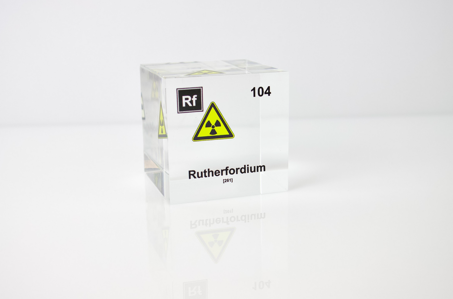 Rutherfordium Element Cube - 2" Acrylic Display - Atomic Number 104