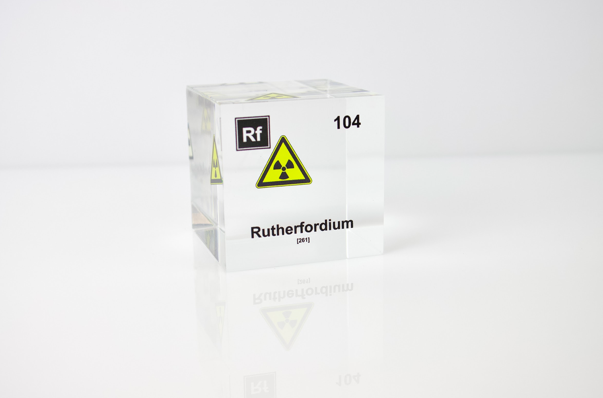 Rutherfordium Element Cube - 2" Acrylic Display - Atomic Number 104