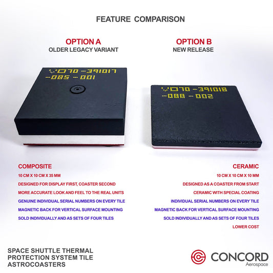 SPACE SHUTTLE THERMAL PROTECTION SYSTEM TILE ASTROCOASTER