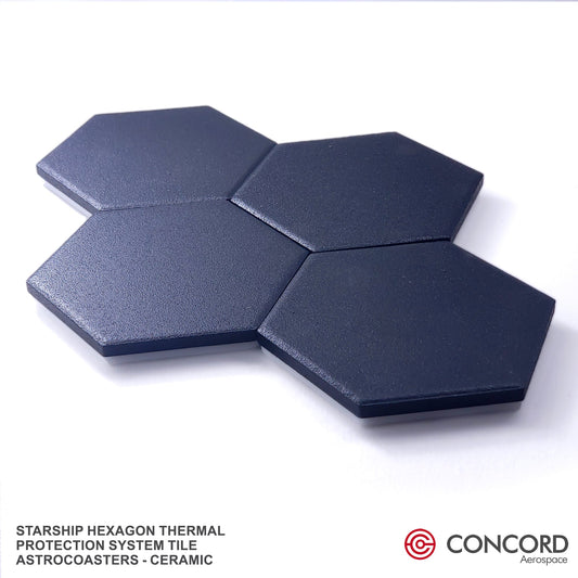 STARSHIP HEXAGON THERMAL PROTECTION SYSTEM TILE ASTROCOASTER