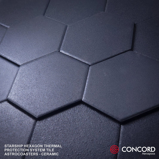 STARSHIP HEXAGON THERMAL PROTECTION SYSTEM TILE ASTROCOASTER