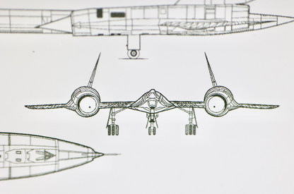 SR-71 Blackbird Titanium (Jet Blueprint)