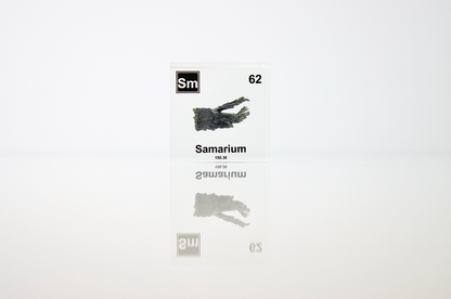 Samarium Element Cube - 2" Acrylic Display - Atomic Number 62
