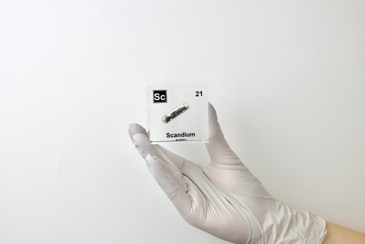 Scandium Element Cube - 2" Acrylic Display - Atomic Number 21