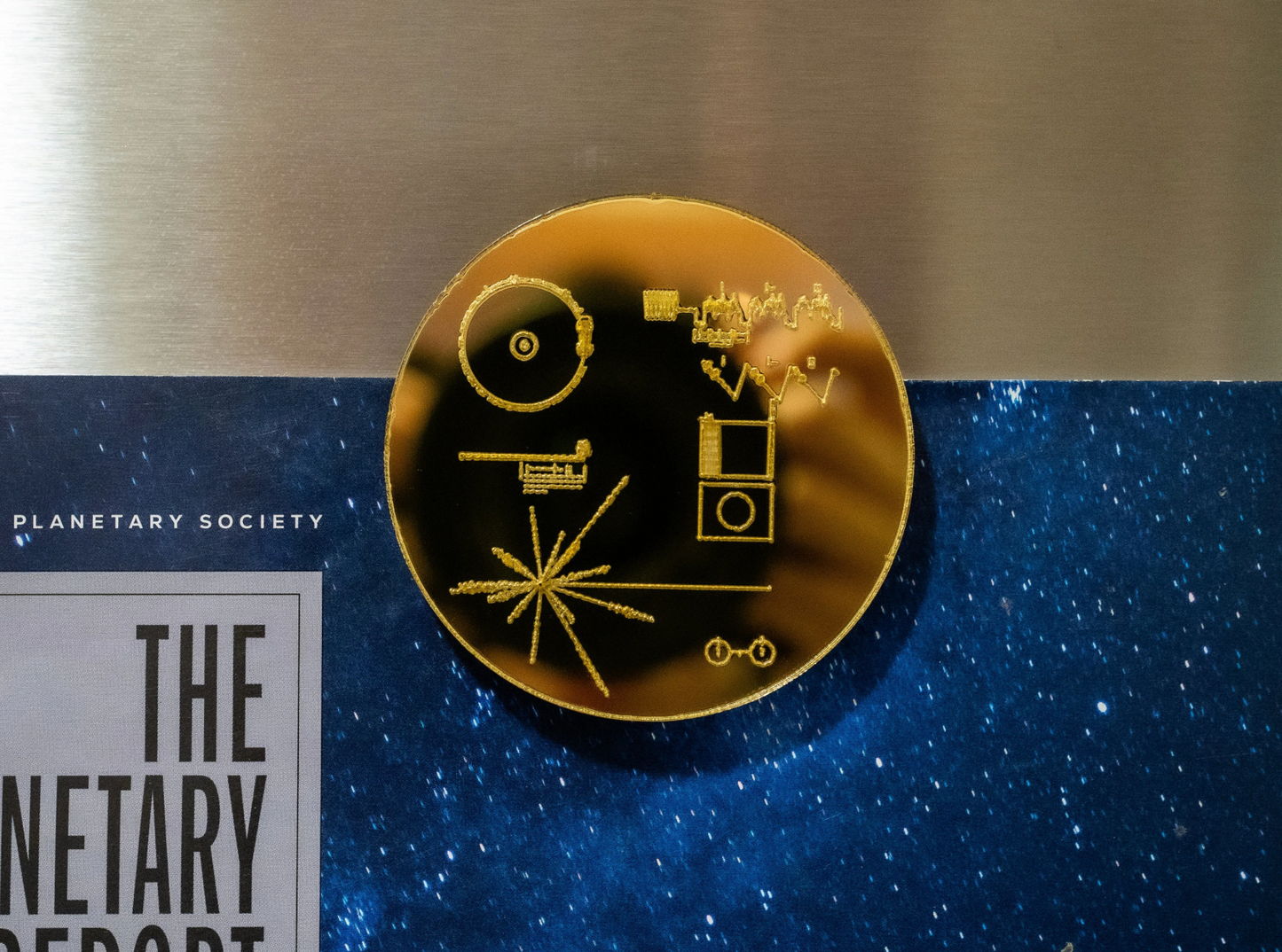 Voyager Golden Record Mirror Magnet