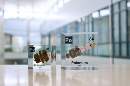 3 Inch Polonium Cube (Spark Plug Sample)