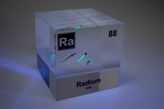 Radium Element Cube - 2" Acrylic Display - Atomic Number 88