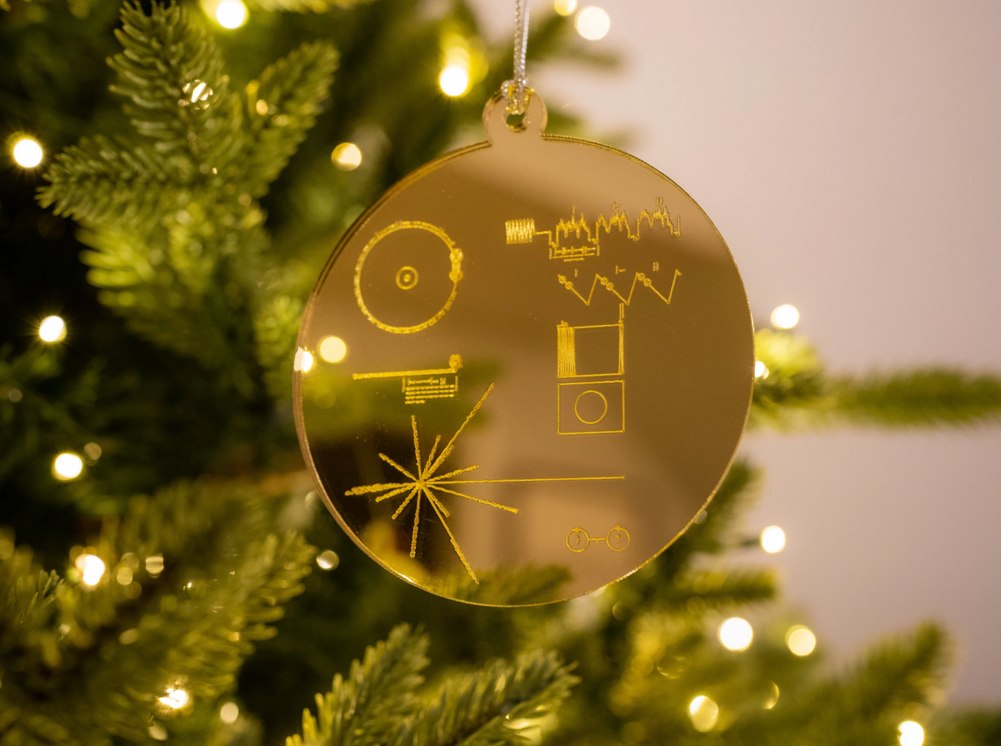 Voyager Golden Record Holiday Ornament