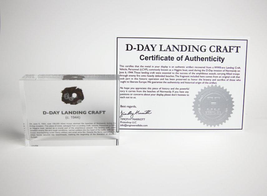 D-Day Landing Craft Artifact Display