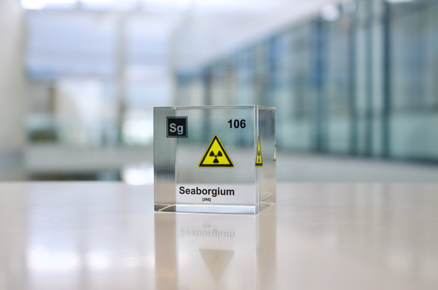Seaborgium Element Cube - 2" Acrylic Display - Atomic Number 106