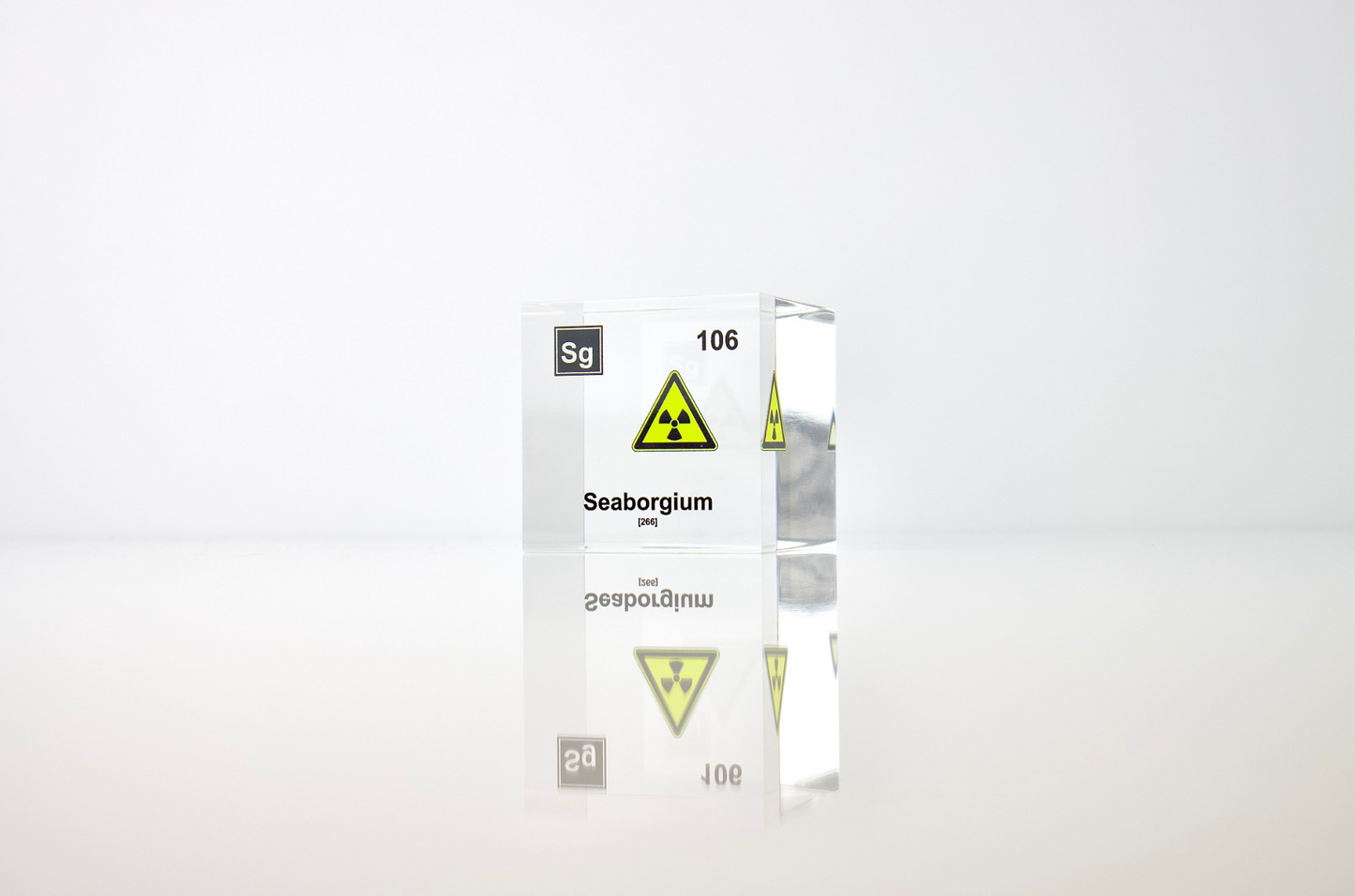 Seaborgium Element Cube - 2" Acrylic Display - Atomic Number 106