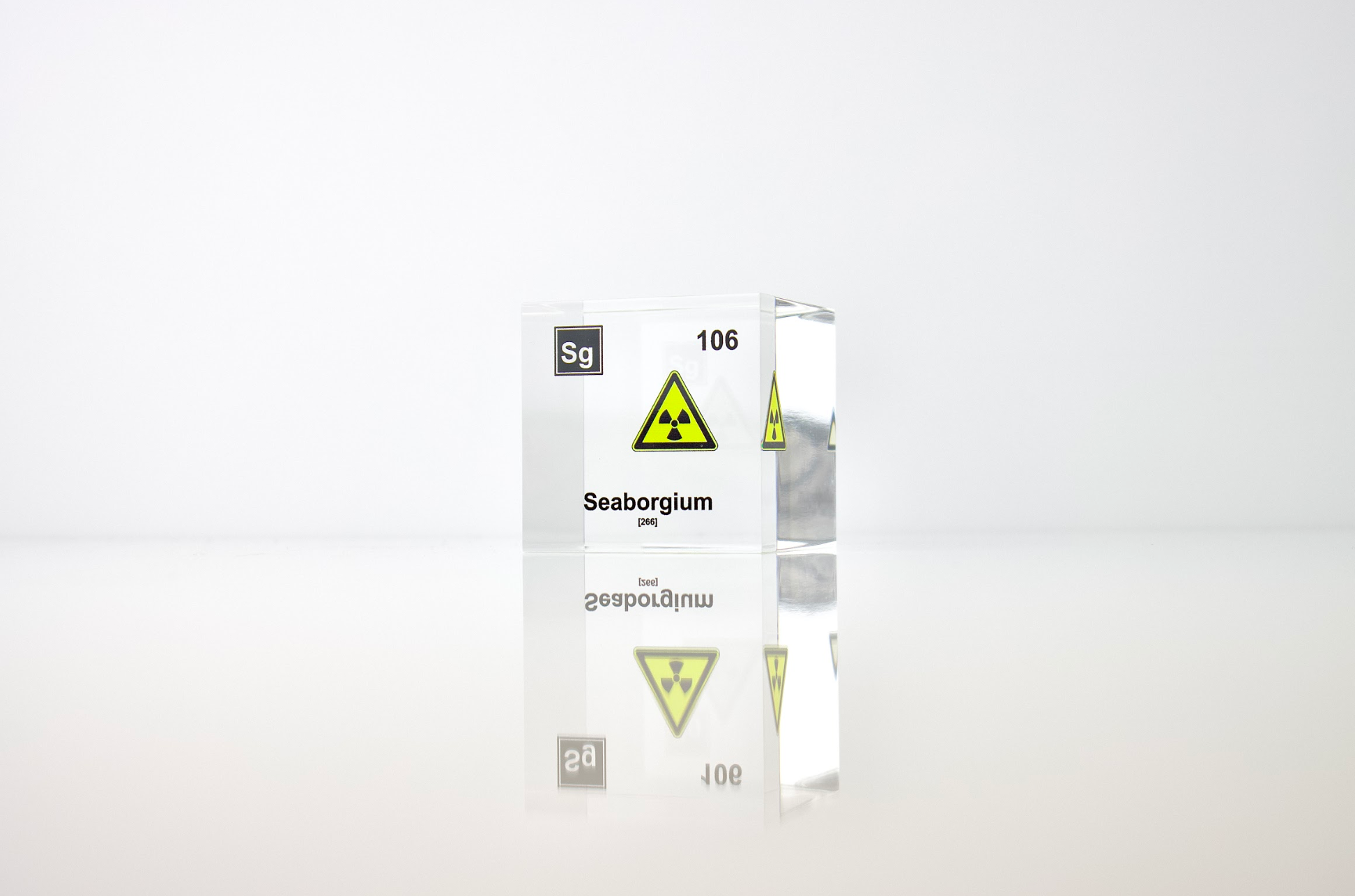 Seaborgium Element Cube - 2" Acrylic Display - Atomic Number 106