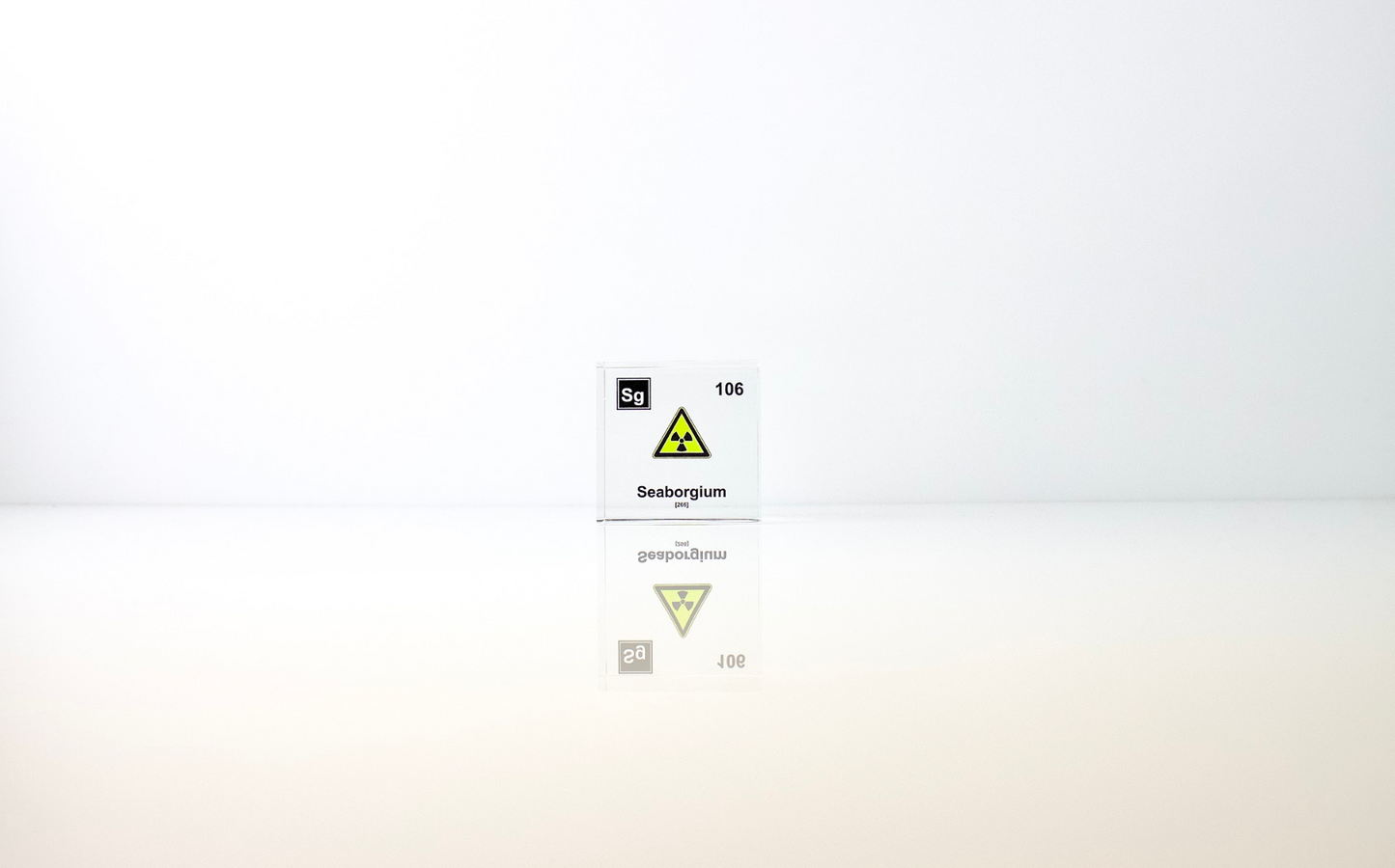 Seaborgium Element Cube - 2" Acrylic Display - Atomic Number 106