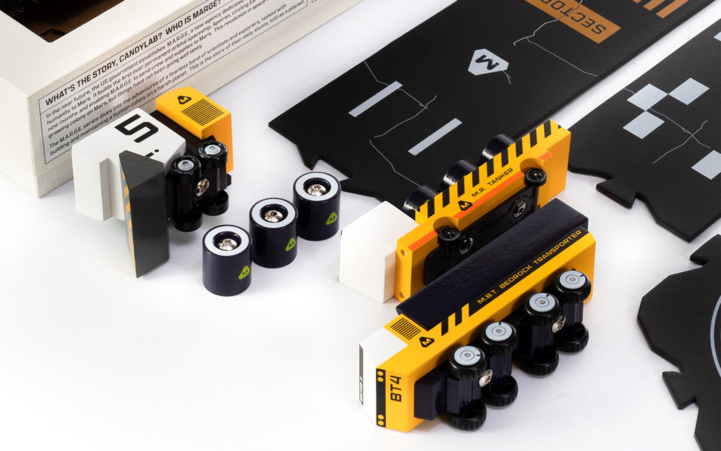 M.A.R.G.E. Wooden Mars Vehicles: SECTOR 9 SET