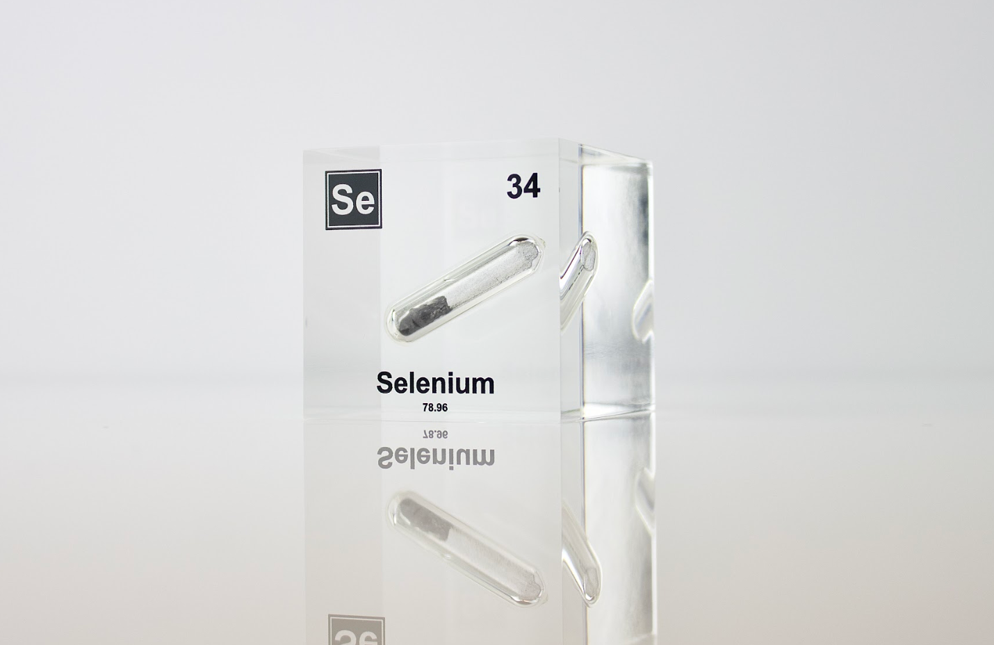 Selenium Element Cube - 2" Acrylic Display - Atomic Number 34