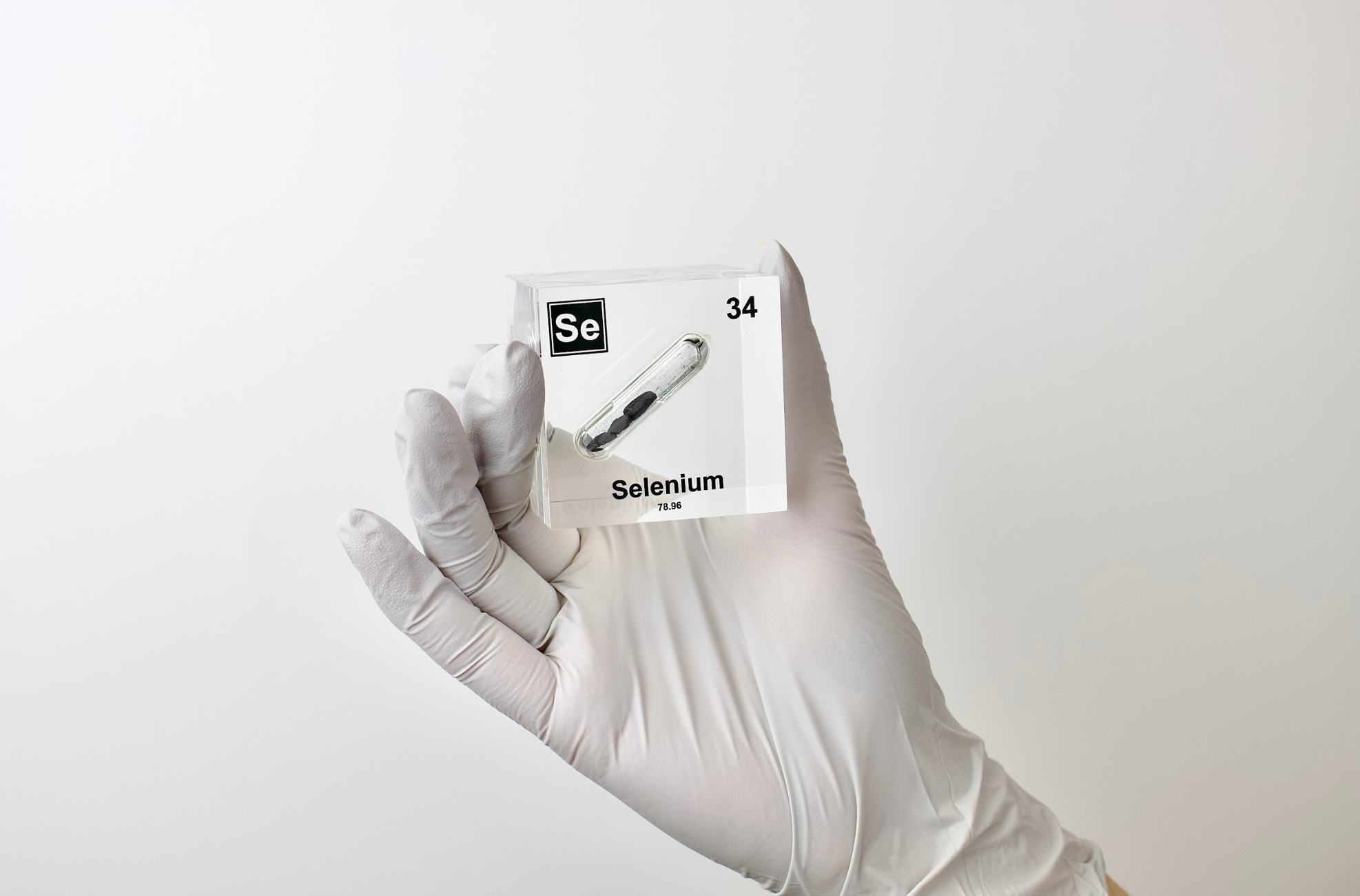 Selenium Element Cube - 2" Acrylic Display - Atomic Number 34