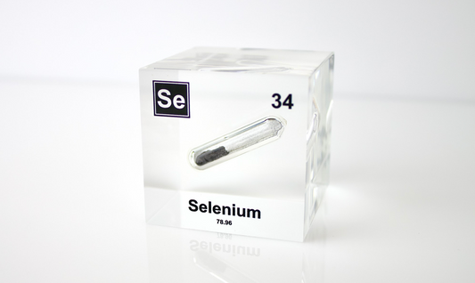 Selenium Element Cube - 2" Acrylic Display - Atomic Number 34