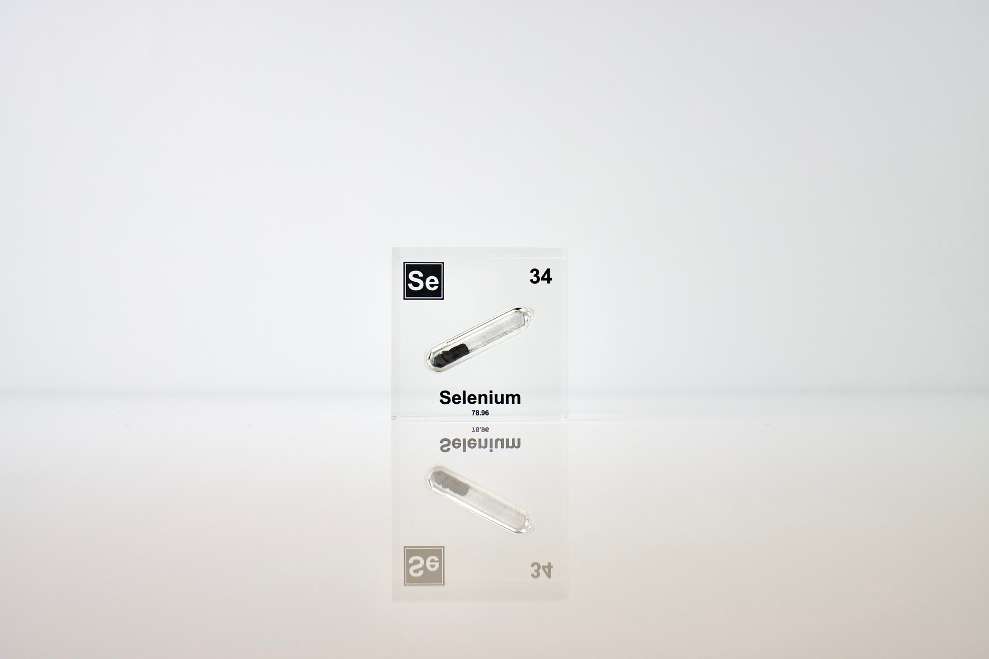 Selenium Element Cube - 2" Acrylic Display - Atomic Number 34