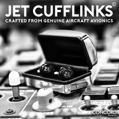 JET CUFFLINKS - CRAFTED FROM THE MIGHTY BOEING 747