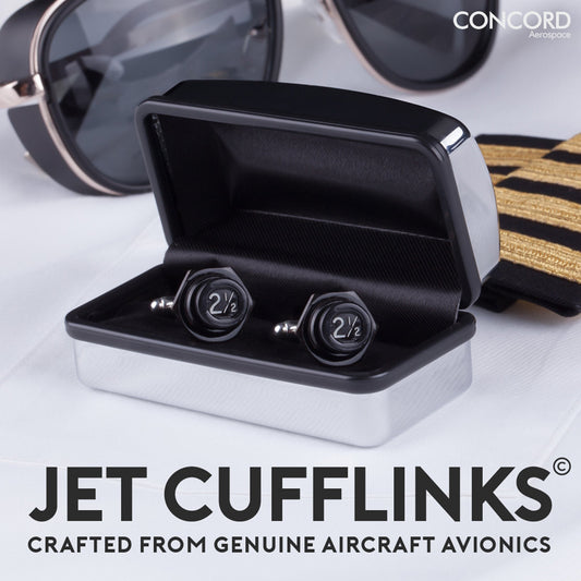 JET CUFFLINKS - CRAFTED FROM THE MIGHTY BOEING 747
