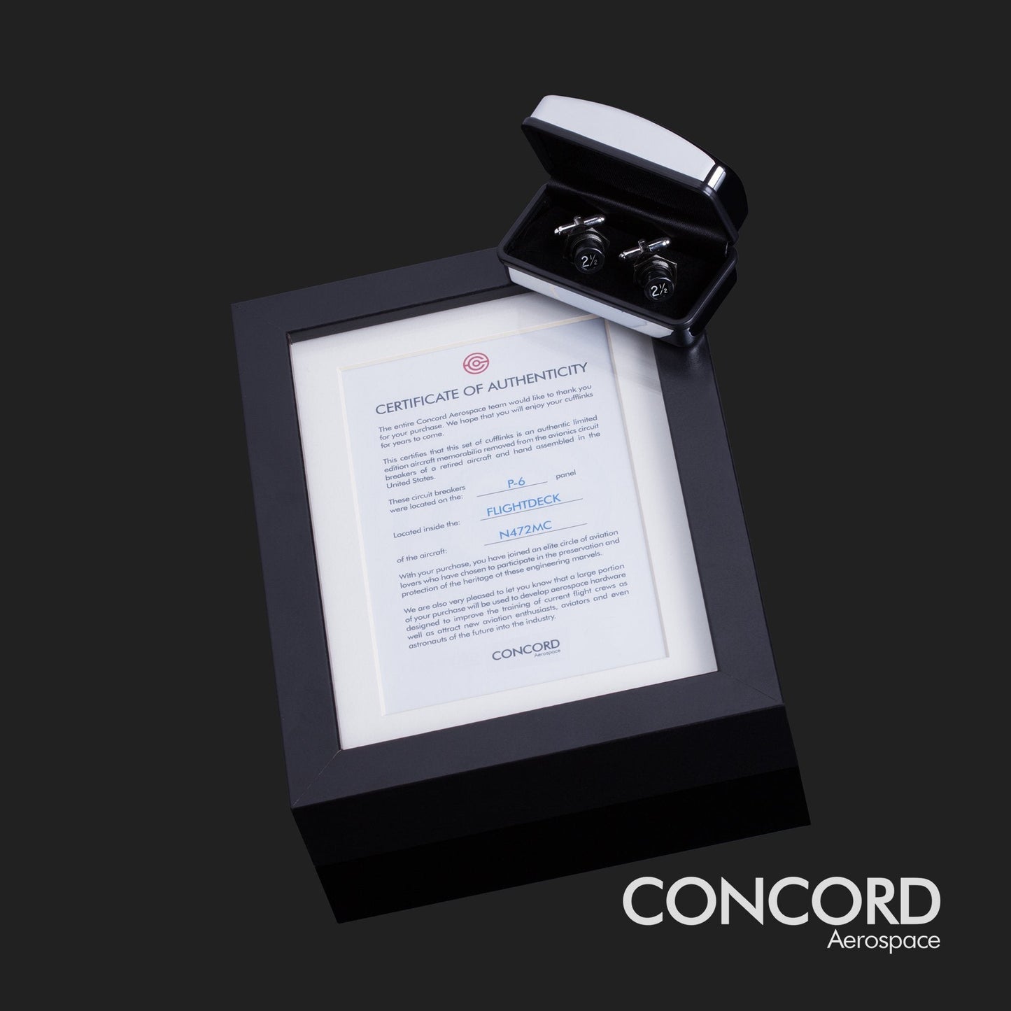 JET CUFFLINKS - CRAFTED FROM THE MIGHTY BOEING 747