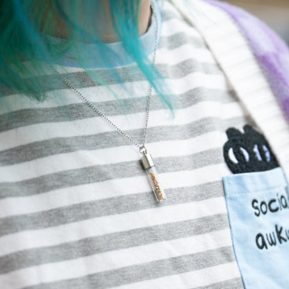 Japanese Star Sand Vial Necklace