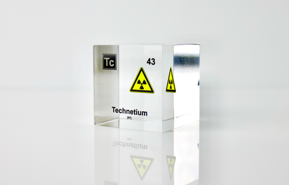 Technetium Element Cube - 2" Acrylic Display - Atomic Number 43