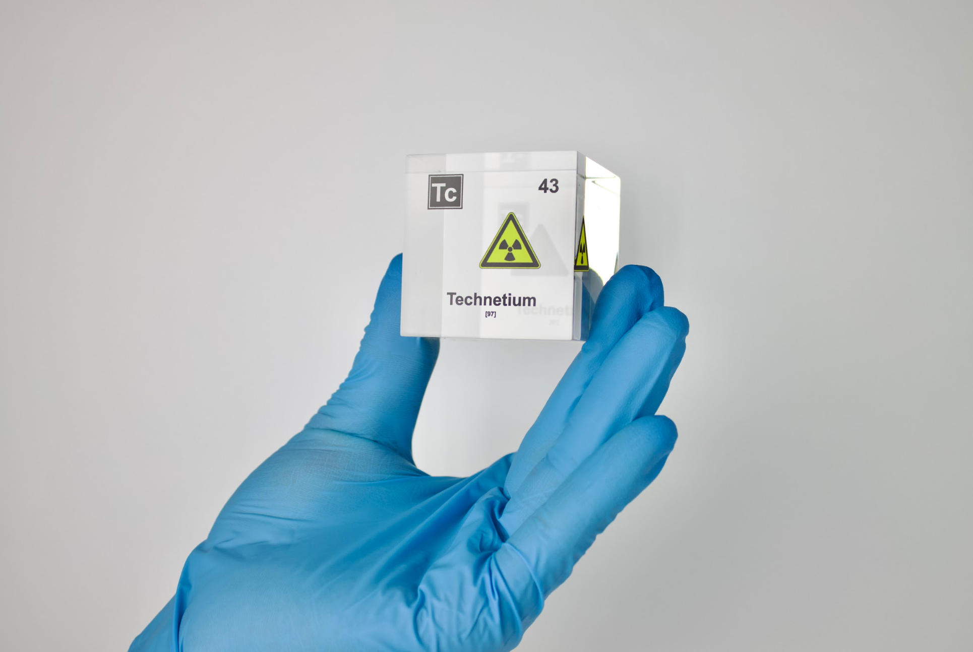 Technetium Element Cube - 2" Acrylic Display - Atomic Number 43
