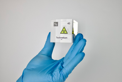 Technetium Element Cube - 2" Acrylic Display - Atomic Number 43