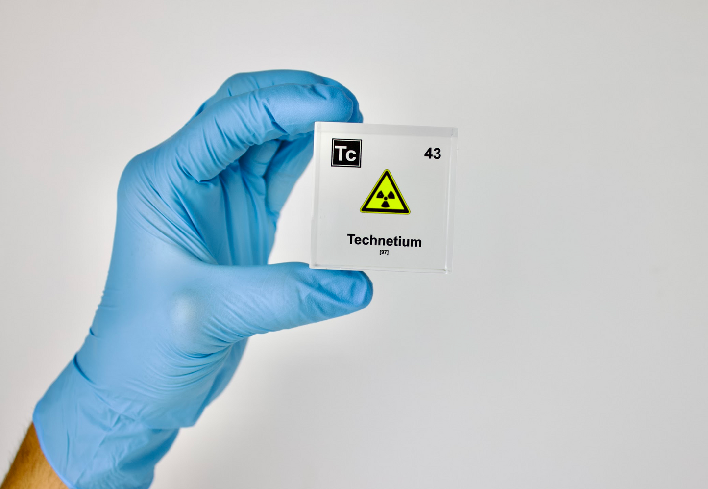 Technetium Element Cube - 2" Acrylic Display - Atomic Number 43