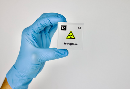 Technetium Element Cube - 2" Acrylic Display - Atomic Number 43