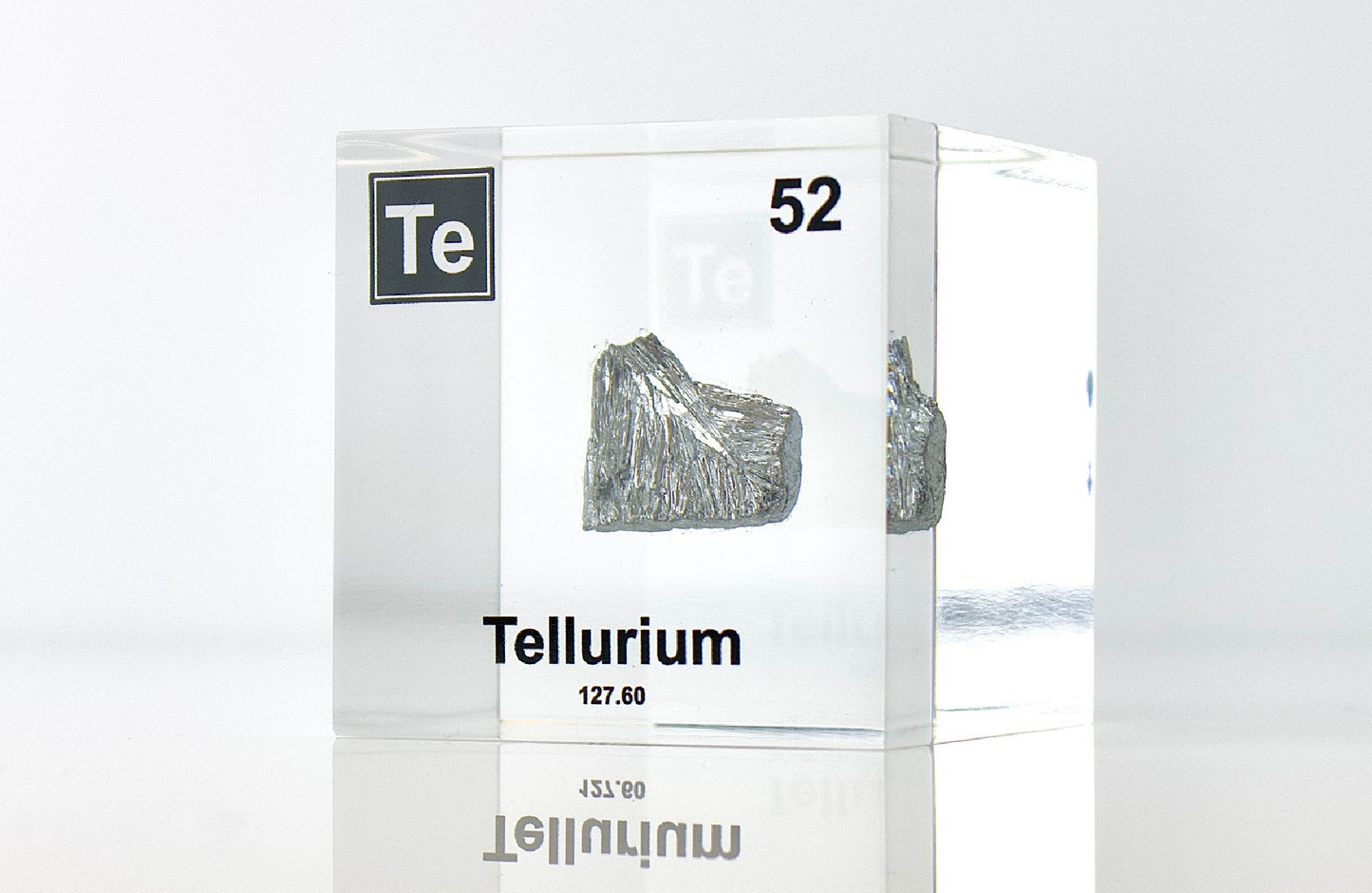 Tellurium Element Cube - 2" Acrylic Display - Atomic Number 52