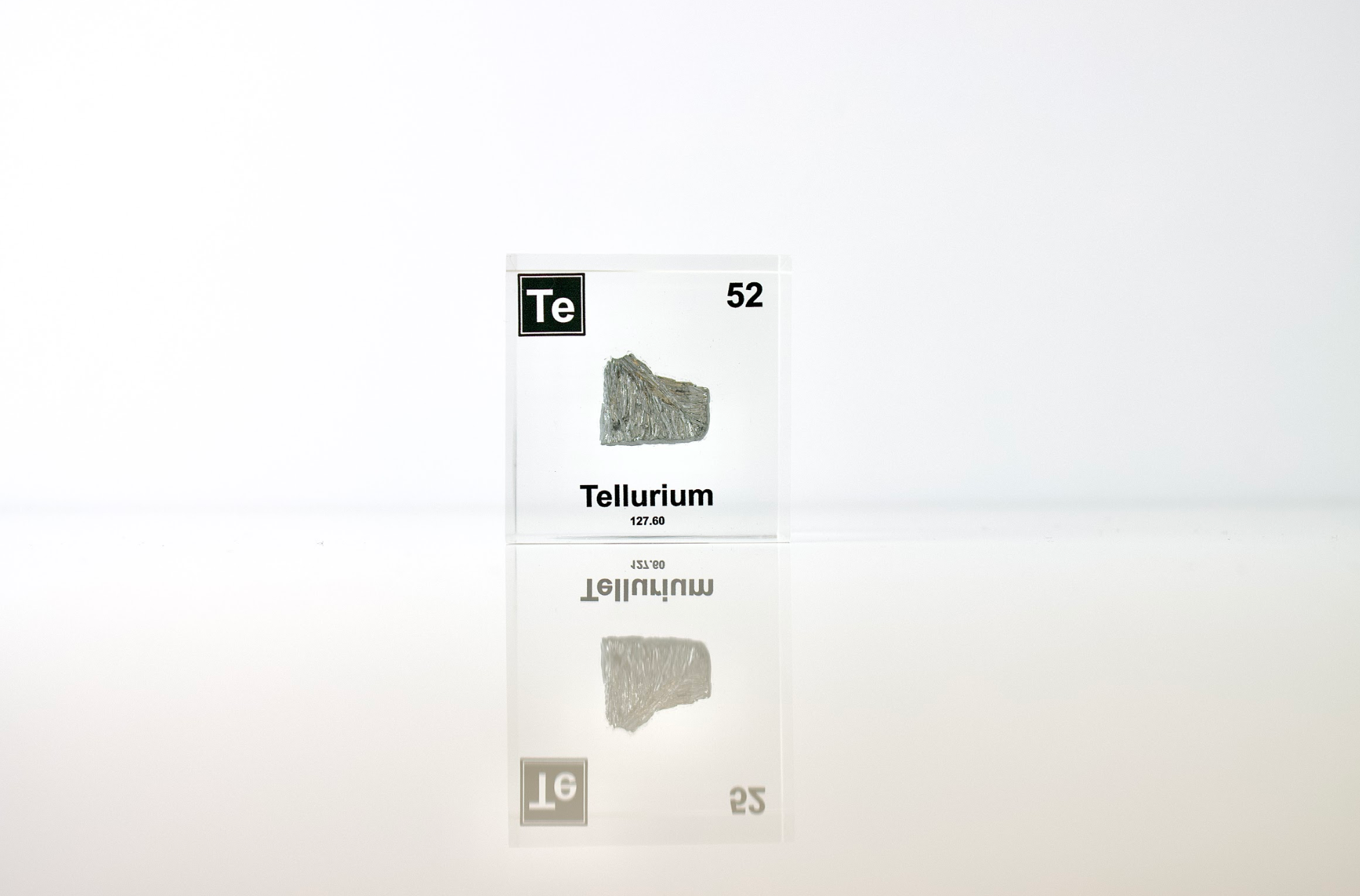Tellurium Element Cube - 2" Acrylic Display - Atomic Number 52