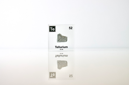Tellurium Element Cube - 2" Acrylic Display - Atomic Number 52