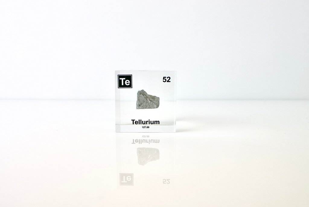 Tellurium Element Cube - 2" Acrylic Display - Atomic Number 52