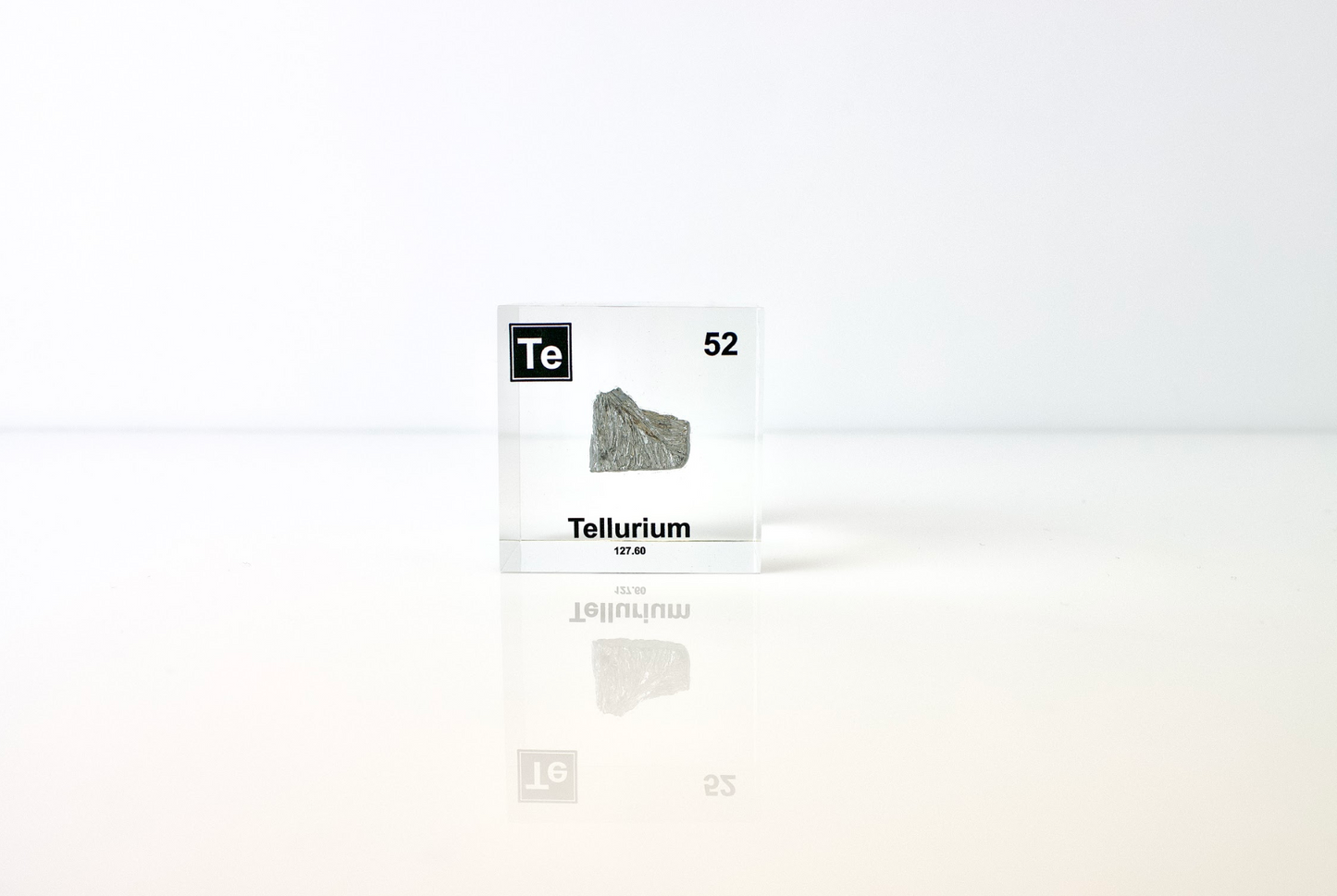 Tellurium Element Cube - 2" Acrylic Display - Atomic Number 52